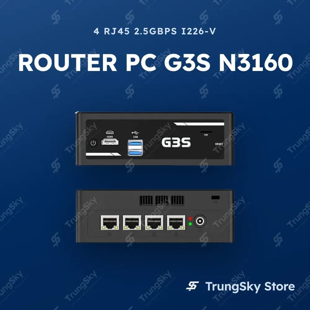 Router PC G3S N3160 4 LAN 2.5Gbps i226-v