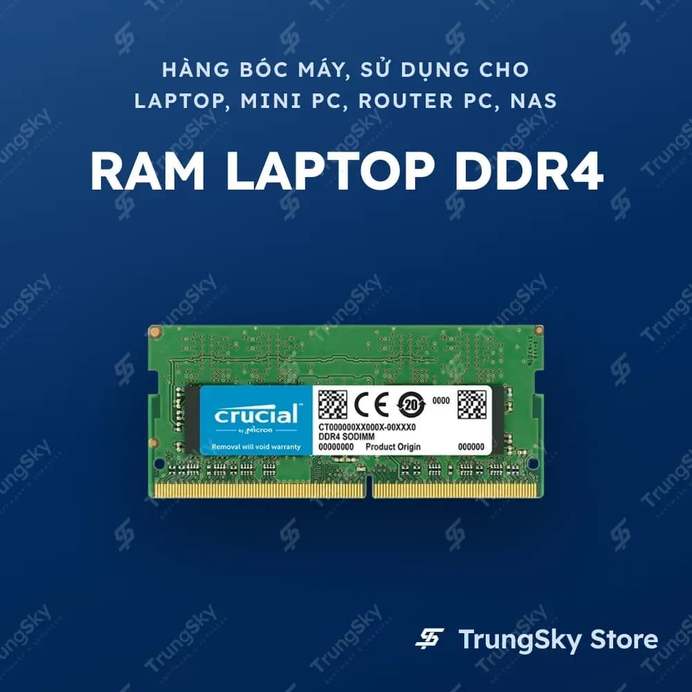 RAM LAPTOP DDR4 2133, 2400, 2666, 3200Mhz