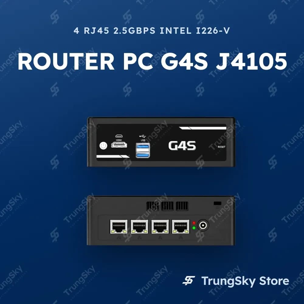 Router PC G4S J4105 4 LAN 2.5Gbps i226-v